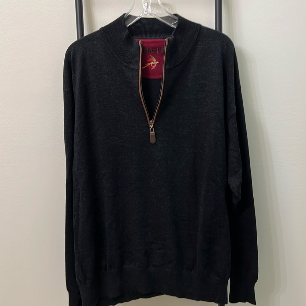 Orvis quarter zip sweater
